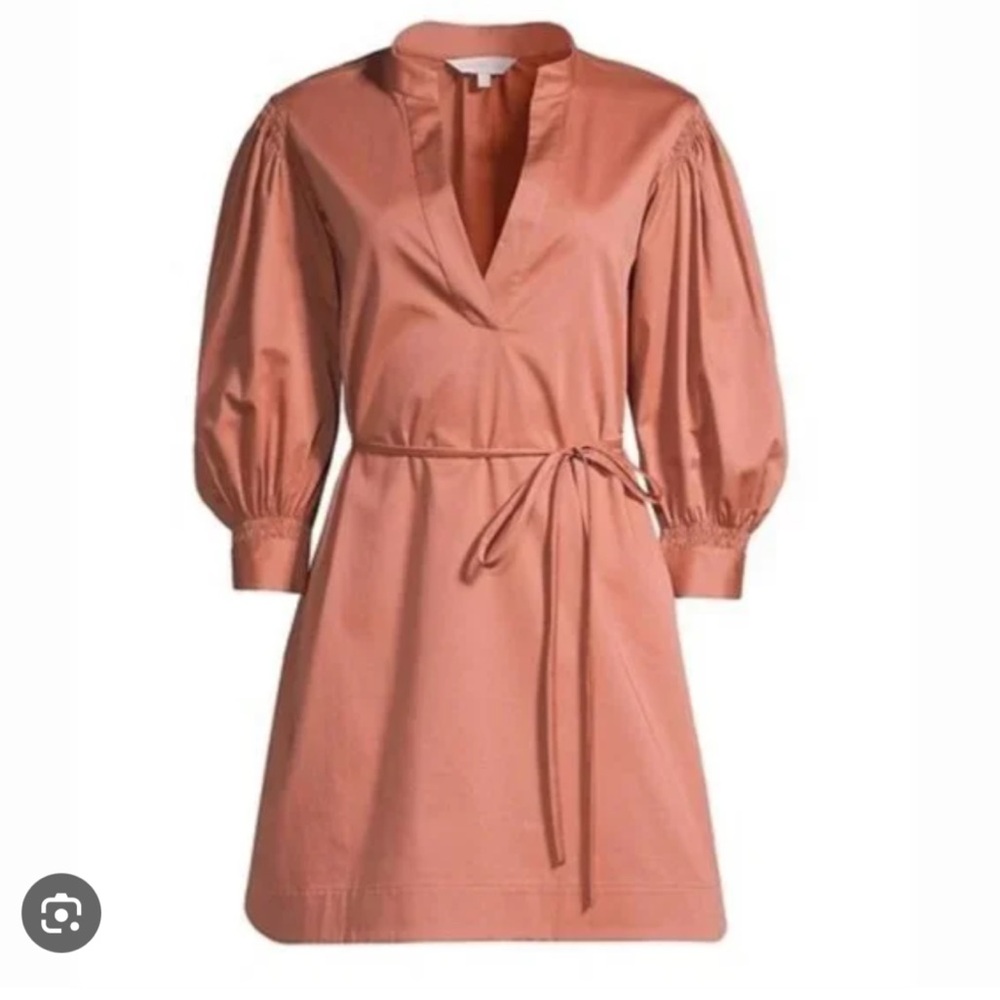 NWT Rebecca Taylor Cotton Stretch Twill Dress